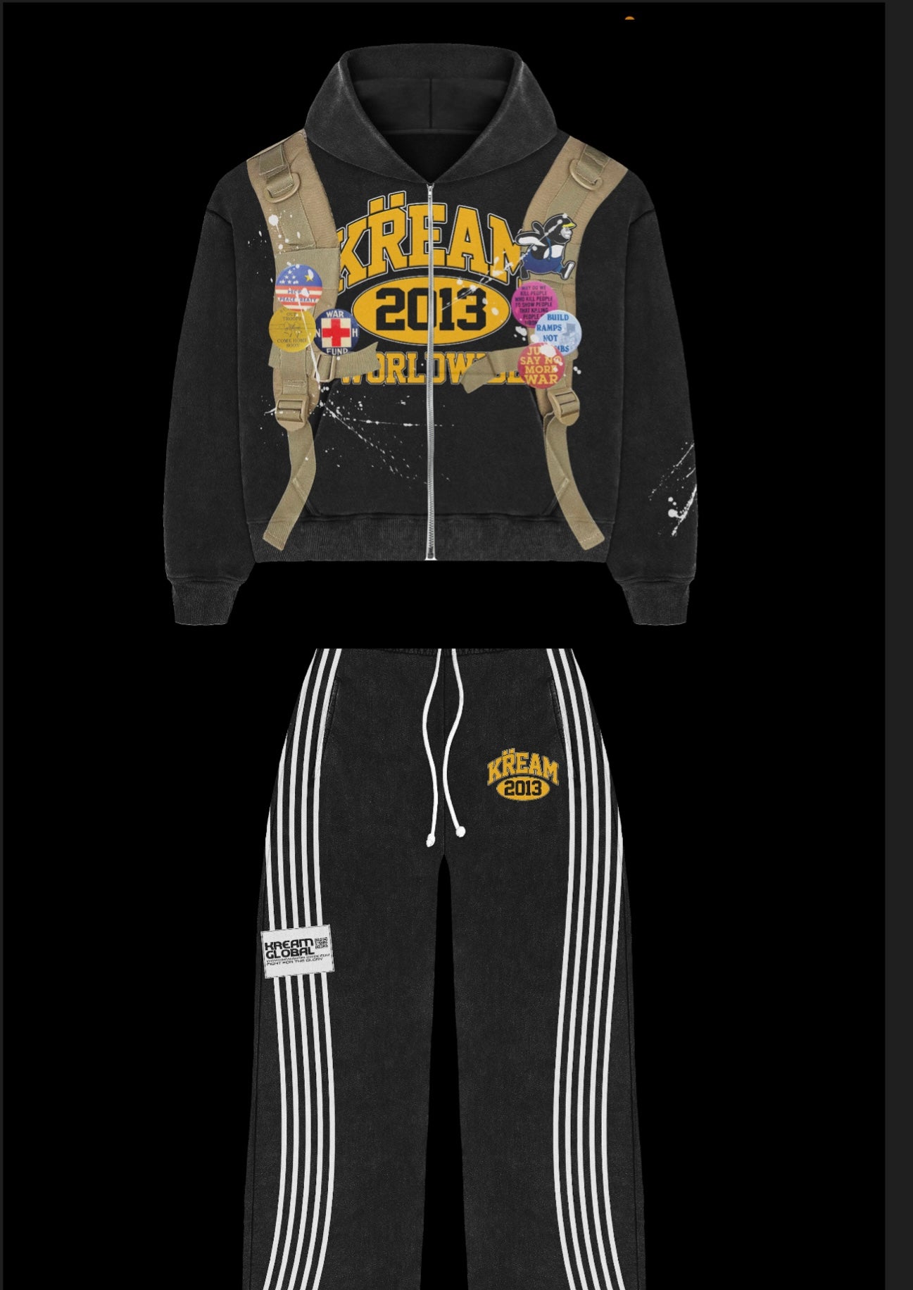 Kream WorldWide Comb Shortsuit