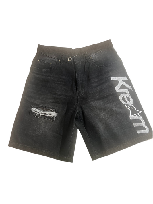 Kream Black Jorts